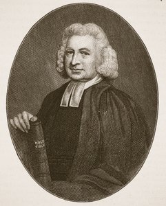 Charles Wesley, illustration fra The Church of England: A History for the People af H.D.M. Spence-Jones, pub. ca. 1910 (sepiafoto) af English School
