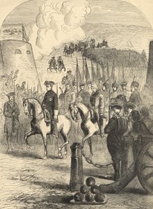 Karl XII af Sverige på vej ind i København af English School