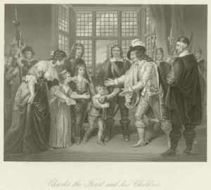 Karl den Første med sine børn af English School