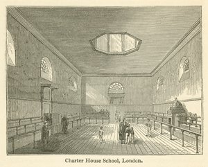 Charter House School, London (gravering) af English School