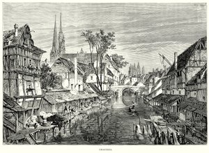 Chartres (kobberstik) af English School