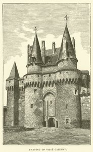 Chateau of Vitre Gateway (gravering) af English School
