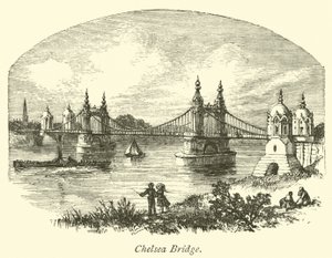 Chelsea Bridge  af English School