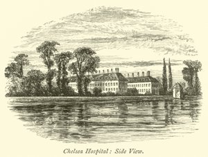 Chelsea Hospital, Side View  af English School