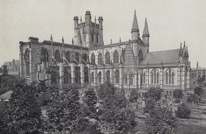 Chester: The Cathedral, fra bymuren af English School