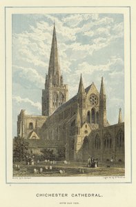 Chichester Cathedral, sydøst udsigt af English School