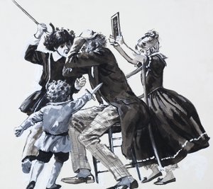 Børn angriber af English School