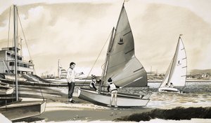 Børn lærer at sejle af English School
