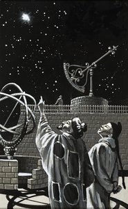 Chinesische Astronomen suchen den Himmel nach einem Zeichen ab von English School