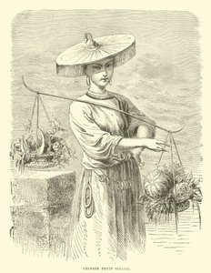 Chinese fruit seller  af English School