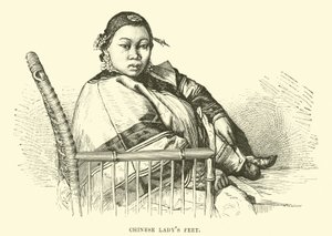 Chinese ladys feet  af English School