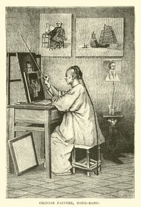 Chinese painter, Hong-Kong  af English School