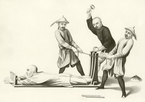 Kinesisk afstraffelse af stativet af English School