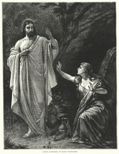 Kristus viser sig for Maria Magdalene (stik) af English School