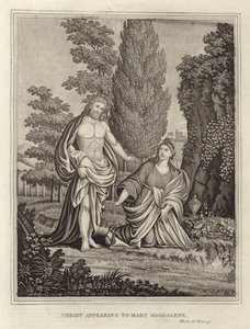 Kristus viser sig for Maria Magdalene af English School