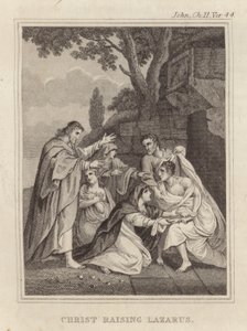 Kristus oprejser Lazarus af English School