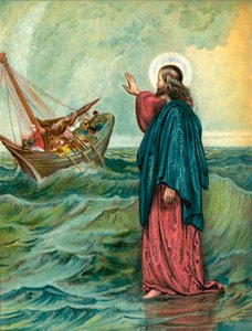 Kristus går på havet af English School