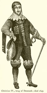 Christian IV, Konge af Danmark; Død 1649 af English School