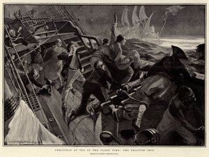 Weihnachten auf See in alten Zeiten, das Phantomschiff von English School