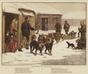 Jul i Manitoba (chromolitho) af English School
