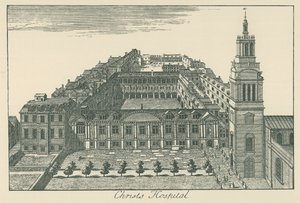 Christs Hospital (litografi) af English School