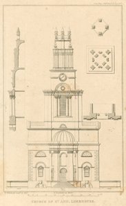 Church of St Ann, Limehouse, London af English School