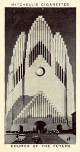 Fremtidens Kirke (litho) af English School