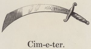 Cimeter (indgravering) af English School