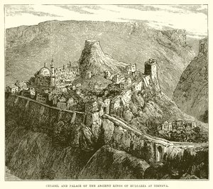 Citadel og palads for de gamle konger af Bulgarien ved Tirnova af English School