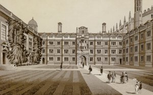 Clare College (litho) af English School