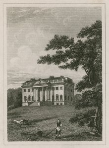 Claremont House, Esher, Surrey (gravering) af English School