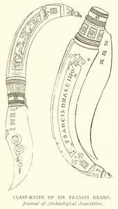 Spændekniv af Sir Francis Drake af English School