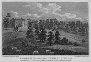 Claybury Hall, sæde for James Hatch (gravering) af English School