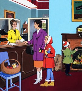 Kohlenverkäuferin von English School