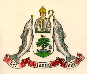 Våbenskjold fra Glasgow, Skotland af English School