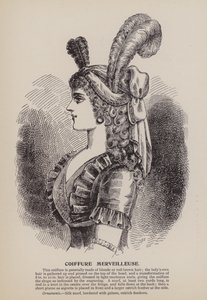 Coiffure Merveilleuse (gravering) af English School