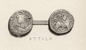 Mønt fra Attila, Hunnernes Konge