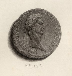 Mønt fra Nerva Cæsar Augustus