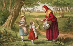 Indsamling af brænde af English School