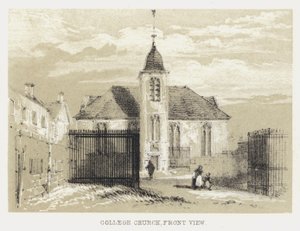 College Church, set forfra (gravering) af English School