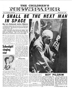 Oberst John Glenn, forsiden af 