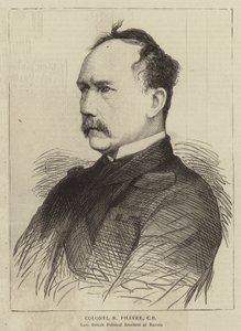 Oberst R Phayre, CB (gravering) af English School