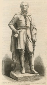 Kolossal statue af den afdøde general Sir Charles James Napier af English School