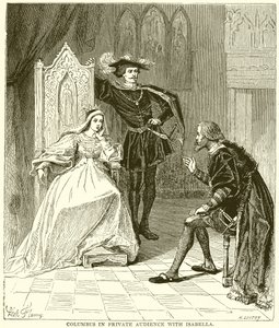 Columbus i privat publikum med Isabella af English School