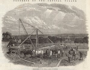 Påbegyndelse af Crystal Palace i Sydenham af English School