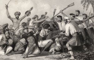 Konflikt med Ghazeerne før Bareilly den 6. maj 1858, fra 