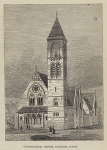 Congregational Church, Caterham, Surrey (gravering) af English School