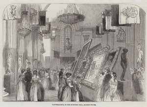 Conversazione, i Egyptian-Hall, Mansion House (gravering) af English School