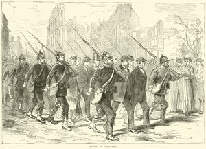 Konvoj af fanger, oktober 1870 af English School