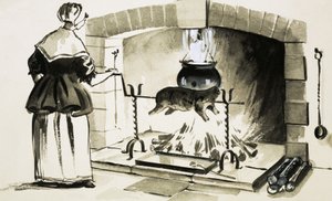 Madlavning med spyd af English School